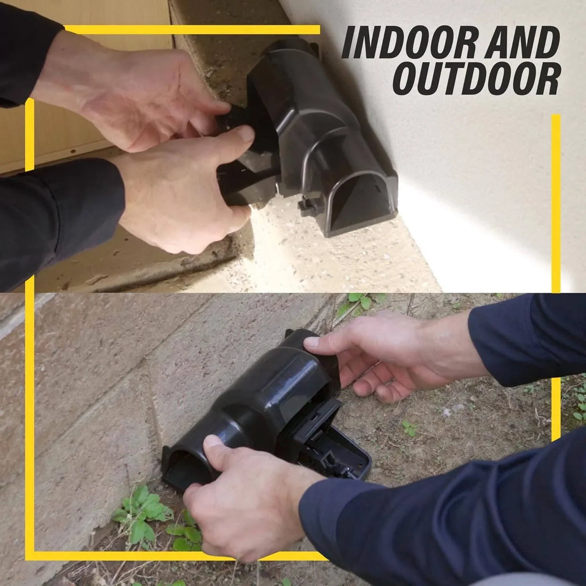 Rodent Trap Enclosed Snap Mechanism Hands-Free Setup Reusable