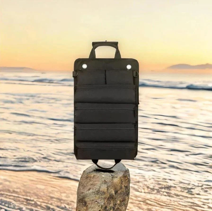 Roll-Up Tool Bag Waterproof Nylon & Rust-Proof Zippers
