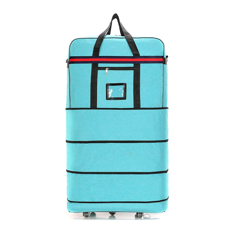 Rolling Duffel Bag Water-Resistant With Telescoping Handle & Smooth-Rolling Wheels