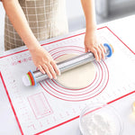 Rolling Pin Stainless Steel Non-Stick Adjustable Spacers