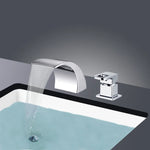 Roman Tub Faucet Solid Brass Waterfall Spout Polished Chrome