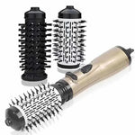 Rotating Hair Dryer Brush 3-in-1 Interchangeable Ceramic Heads