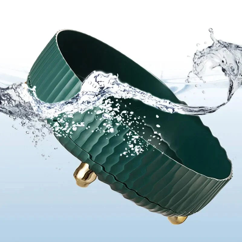 Rotating Storage Organizer 360° Rotation Removable Draining Tray