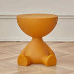 Round Coffee Table Lightweight Durable Plastic Compact Design
