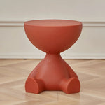 Round Coffee Table Lightweight Durable Plastic Compact Design