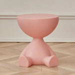 Round Coffee Table Lightweight Durable Plastic Compact Design