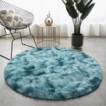 Round Plush Rug Ultra-Soft High-Pile 2-Inch Height