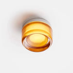 Round Wall Lamp Metal Built-In LED Warm Ambient