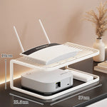 Router Stand Ventilated Slatted Multi-Tier Cable-Friendly Storage