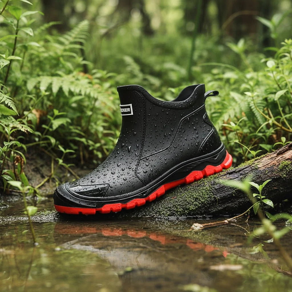 Rubber Boots PVC Waterproof Non-Slip Tread