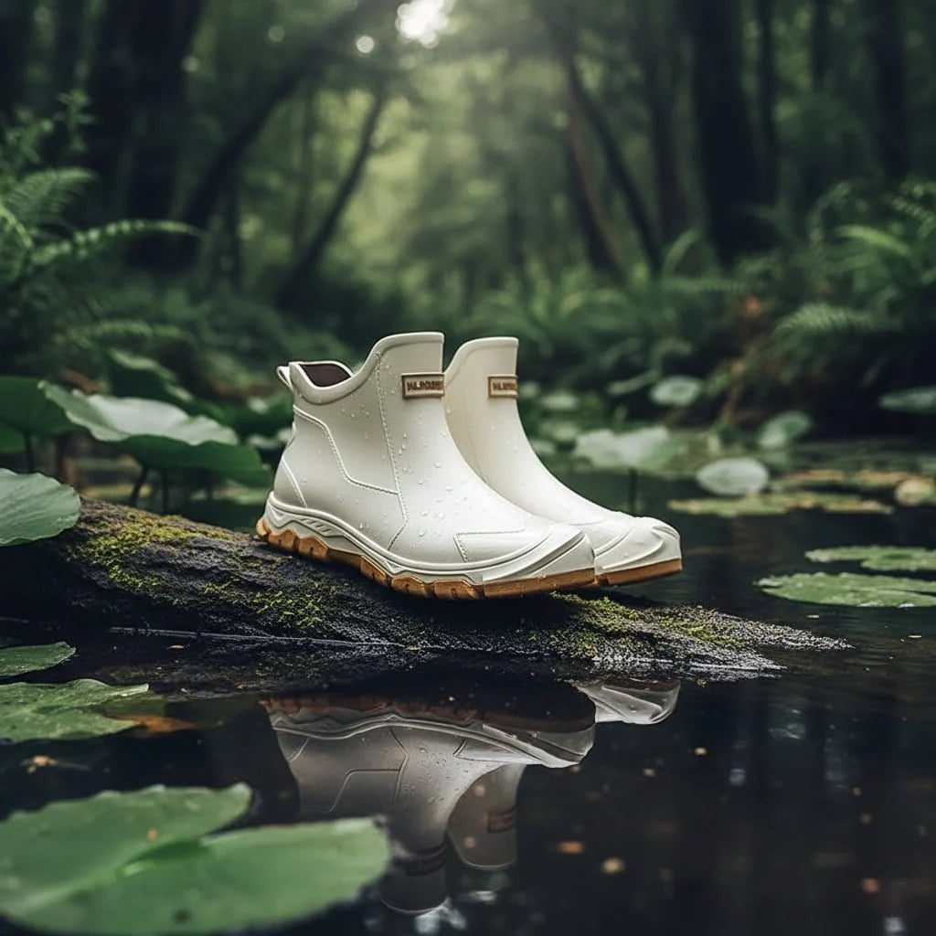 Rubber Boots PVC Waterproof Non-Slip Tread