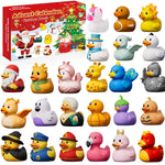 Rubber Duck Advent Calendar 24-Piece Holiday Bath Toy Set