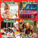 Rubber Duck Advent Calendar 24-Piece Holiday Bath Toy Set