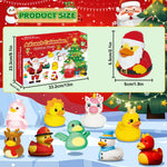 Rubber Duck Advent Calendar 24-Piece Holiday Bath Toy Set