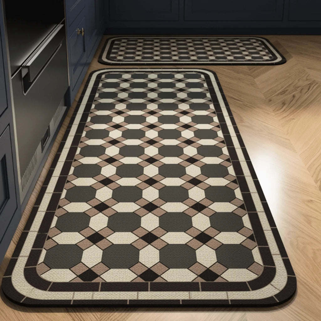 Rug Runner Non-Slip Backing Soft Surface Easy-Care Fabric