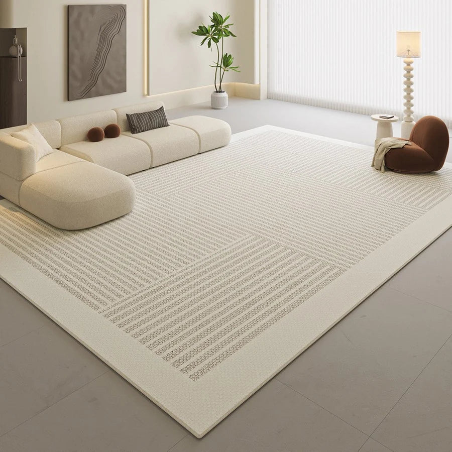 Rug Textured Stain-Resistant Non-Slip Backing