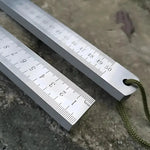 Ruler Hardened Steel Non-Slip Dual-Sided Inches & Centimeters