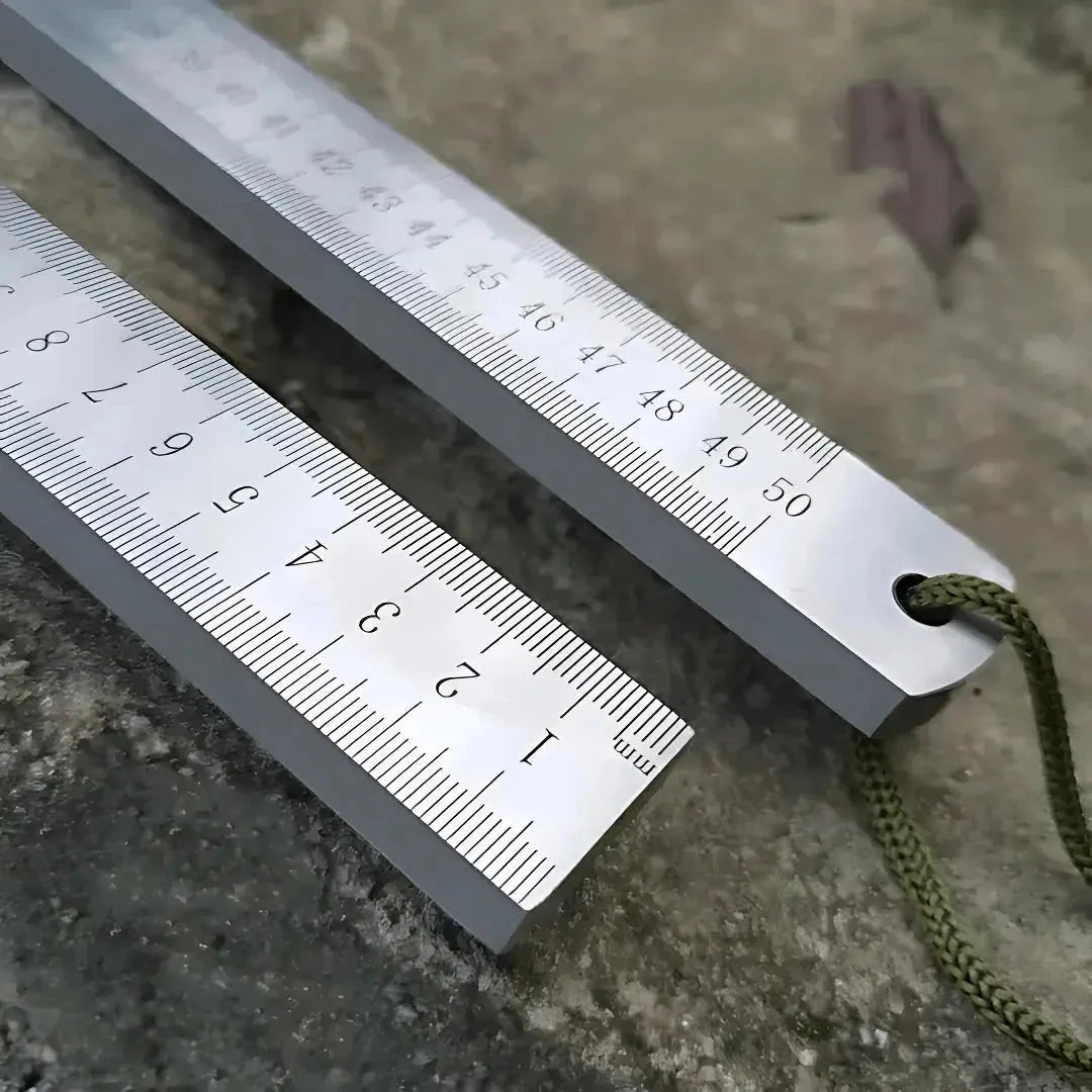 Ruler Hardened Steel Non-Slip Dual-Sided Inches & Centimeters