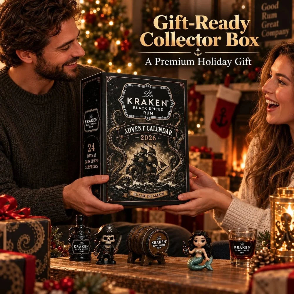 Rum Advent Calendar 24 Mini Bottles Compact Display