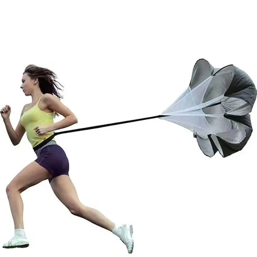 Running Parachute Trainer Adjustable Waist Belt Foldable & Portable