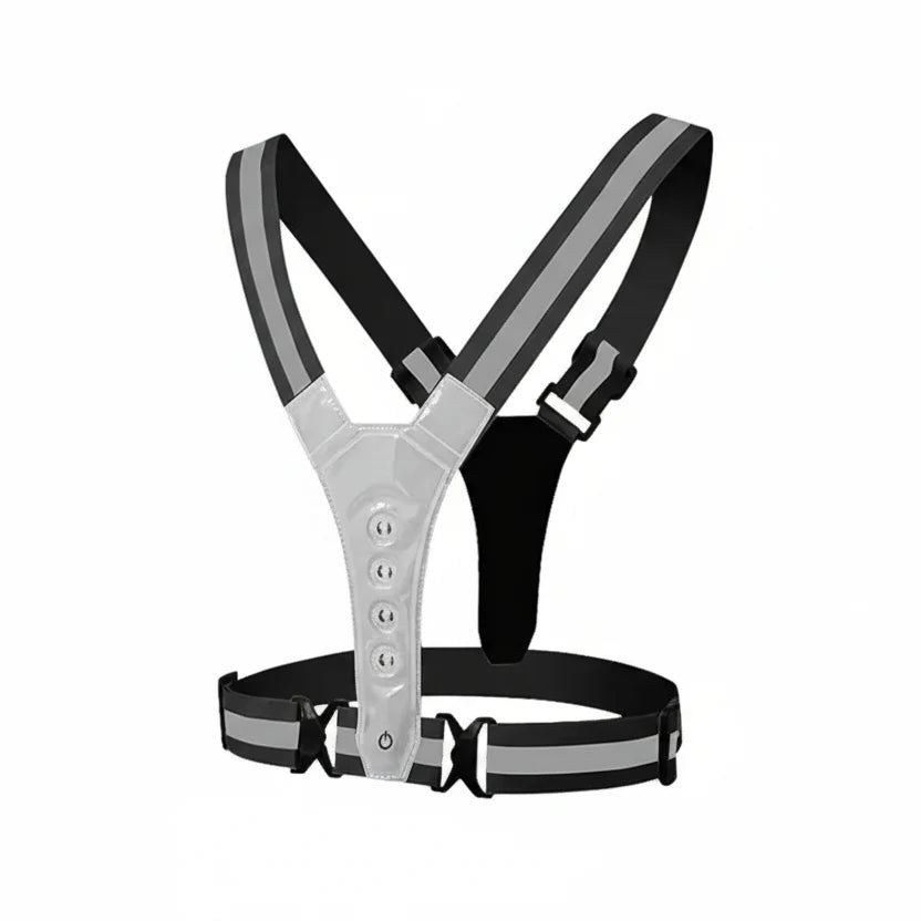 Running Vest LED Reflective USB-Rechargeable 3 Light Modes