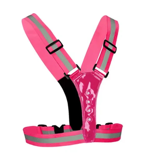 Running Vest LED Reflective USB-Rechargeable 3 Light Modes