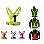 Running Vest LED Reflective USB-Rechargeable 3 Light Modes
