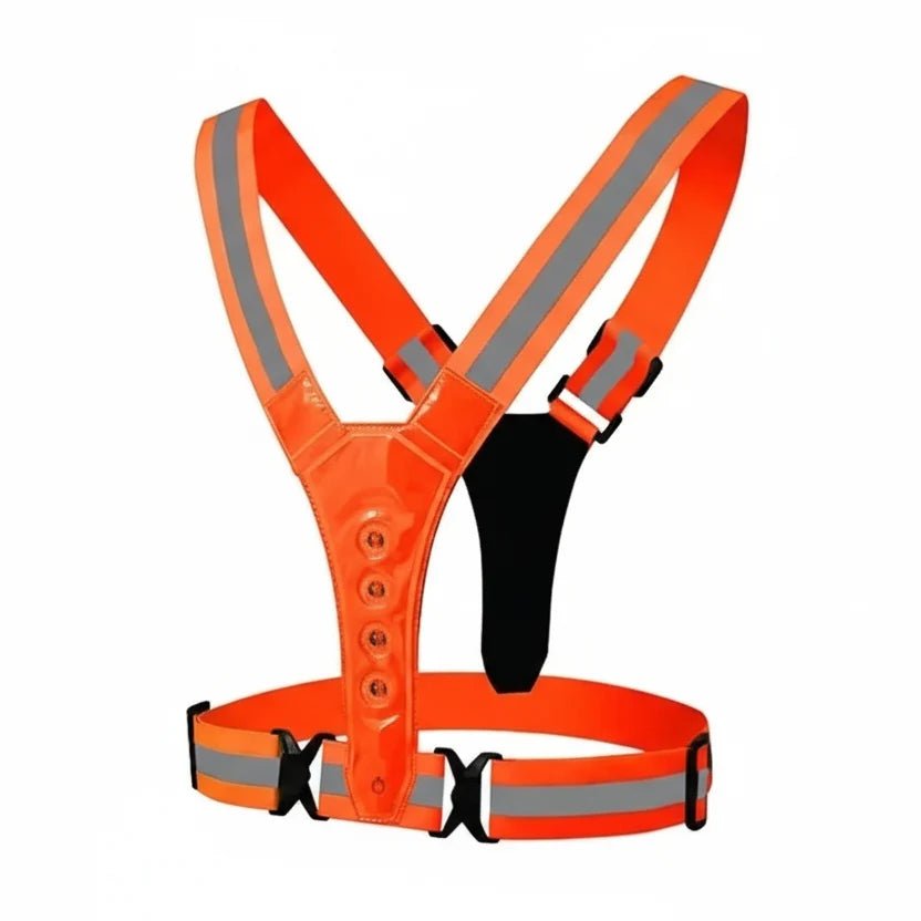Running Vest LED Reflective USB-Rechargeable 3 Light Modes
