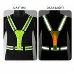 Running Vest LED Reflective USB Rechargeable