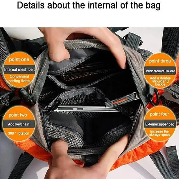 Running Waist Bag Water-Resistant No-Bounce Dual Bottle Holders