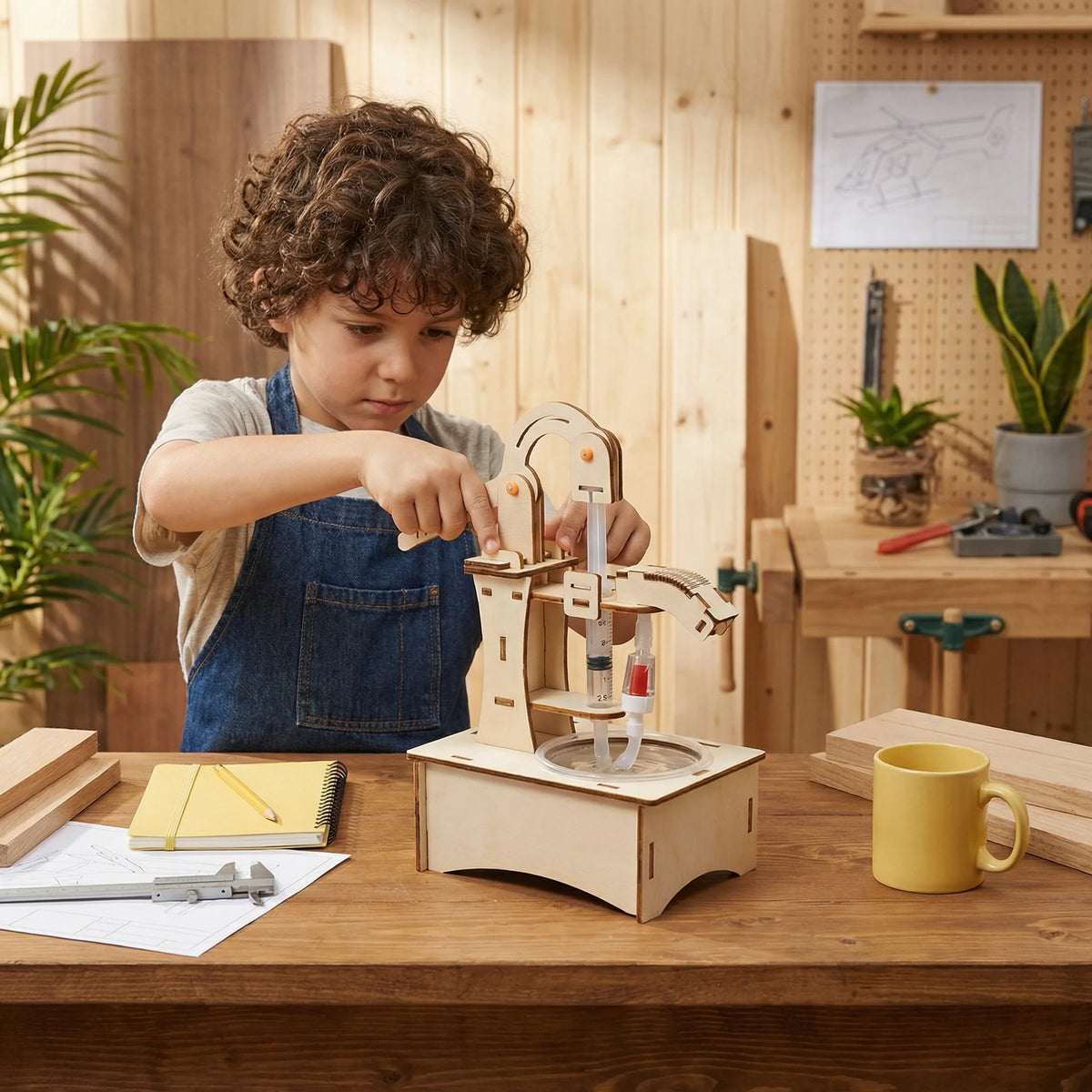 STEM Building Kit Wooden Working Model 8 Options