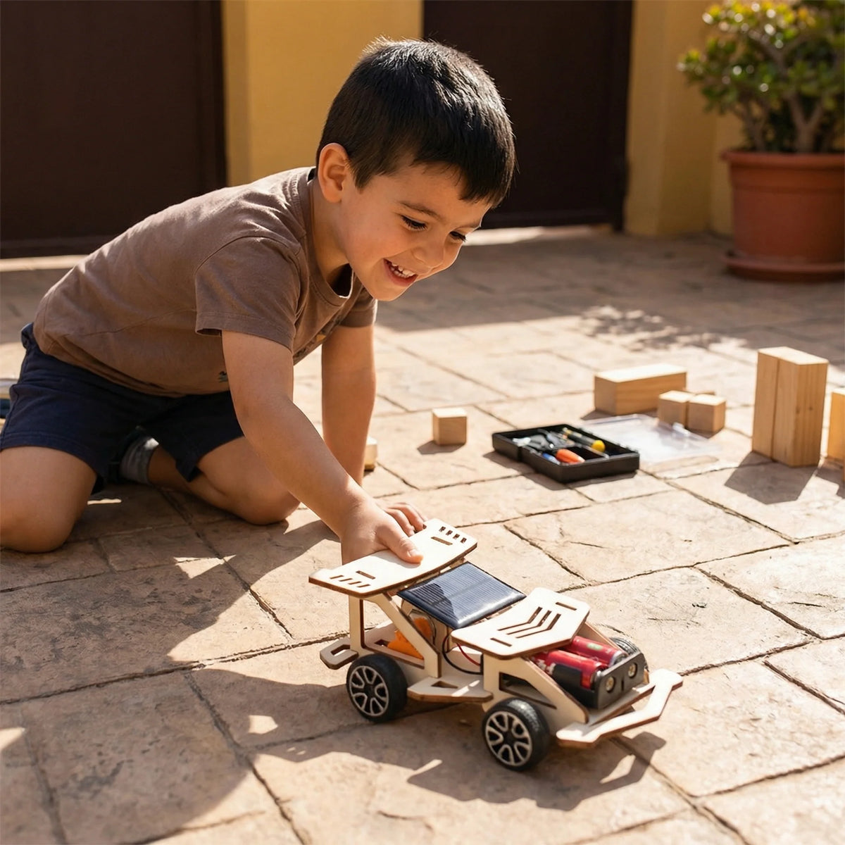 STEM Building Kit Wooden Working Model 8 Options