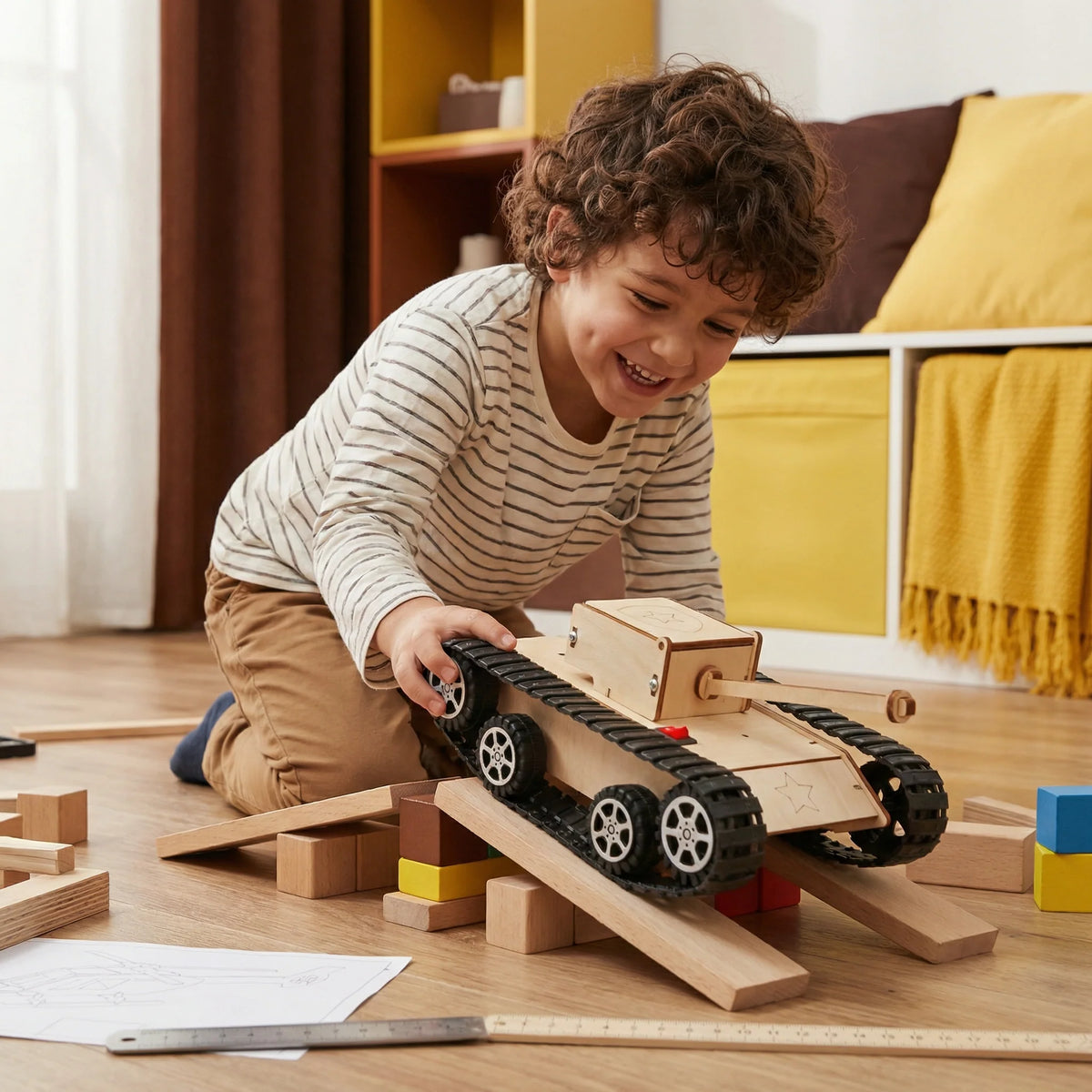 STEM Building Kit Wooden Working Model 8 Options