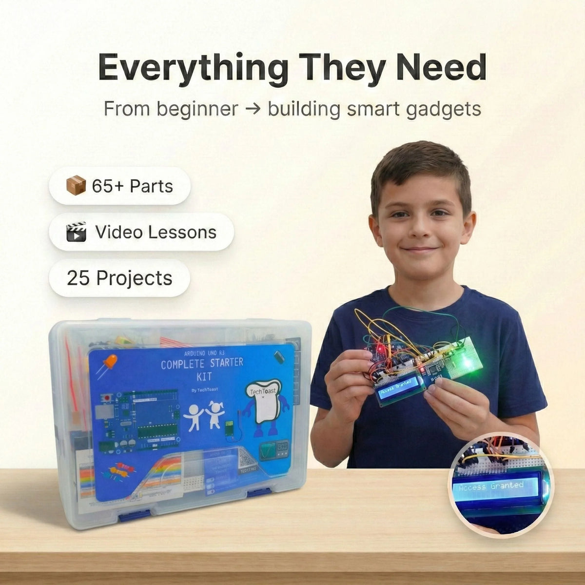 STEM Electronics Kit 25-Week App-Guided All Parts Included