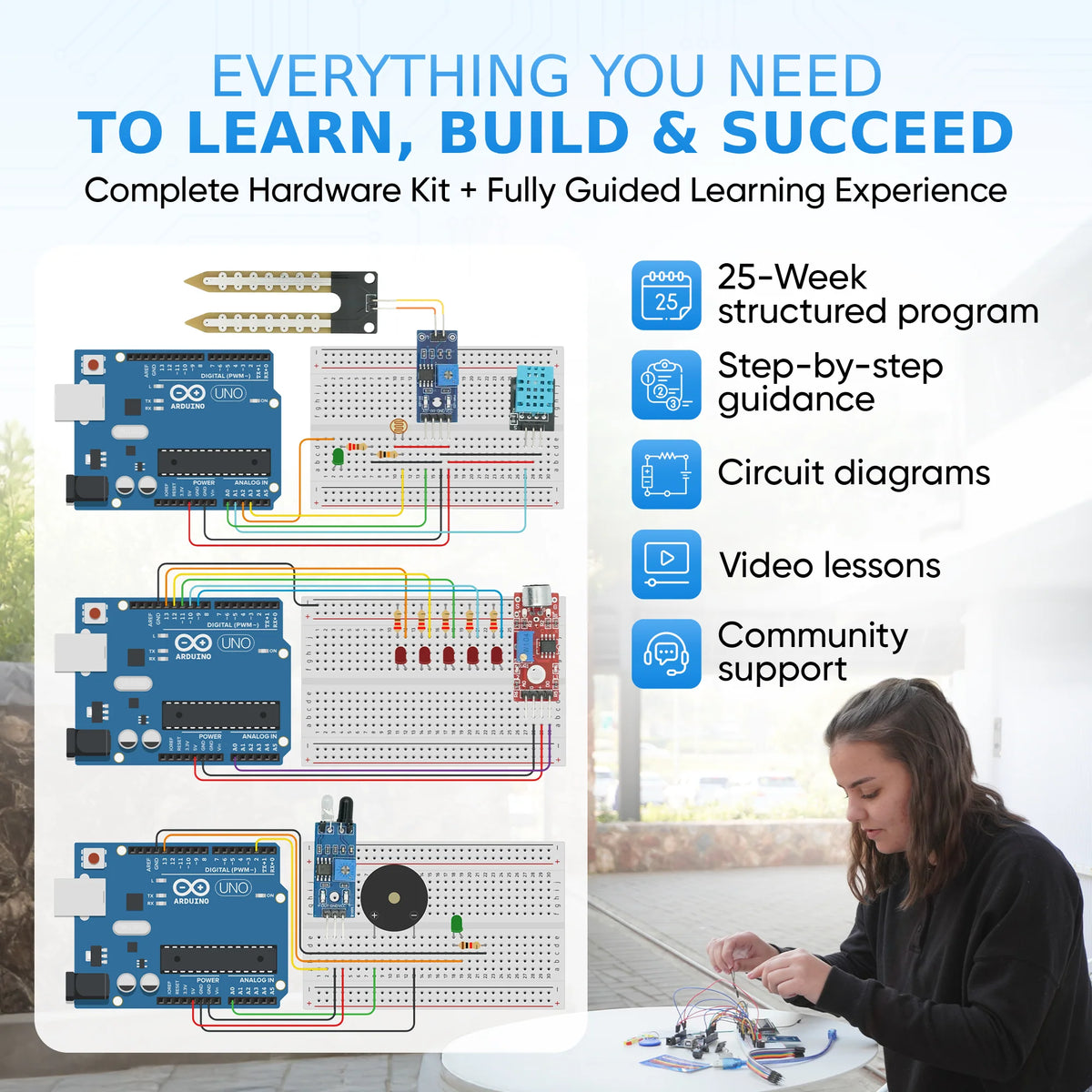 STEM Electronics Kit 25-Week App-Guided All Parts Included