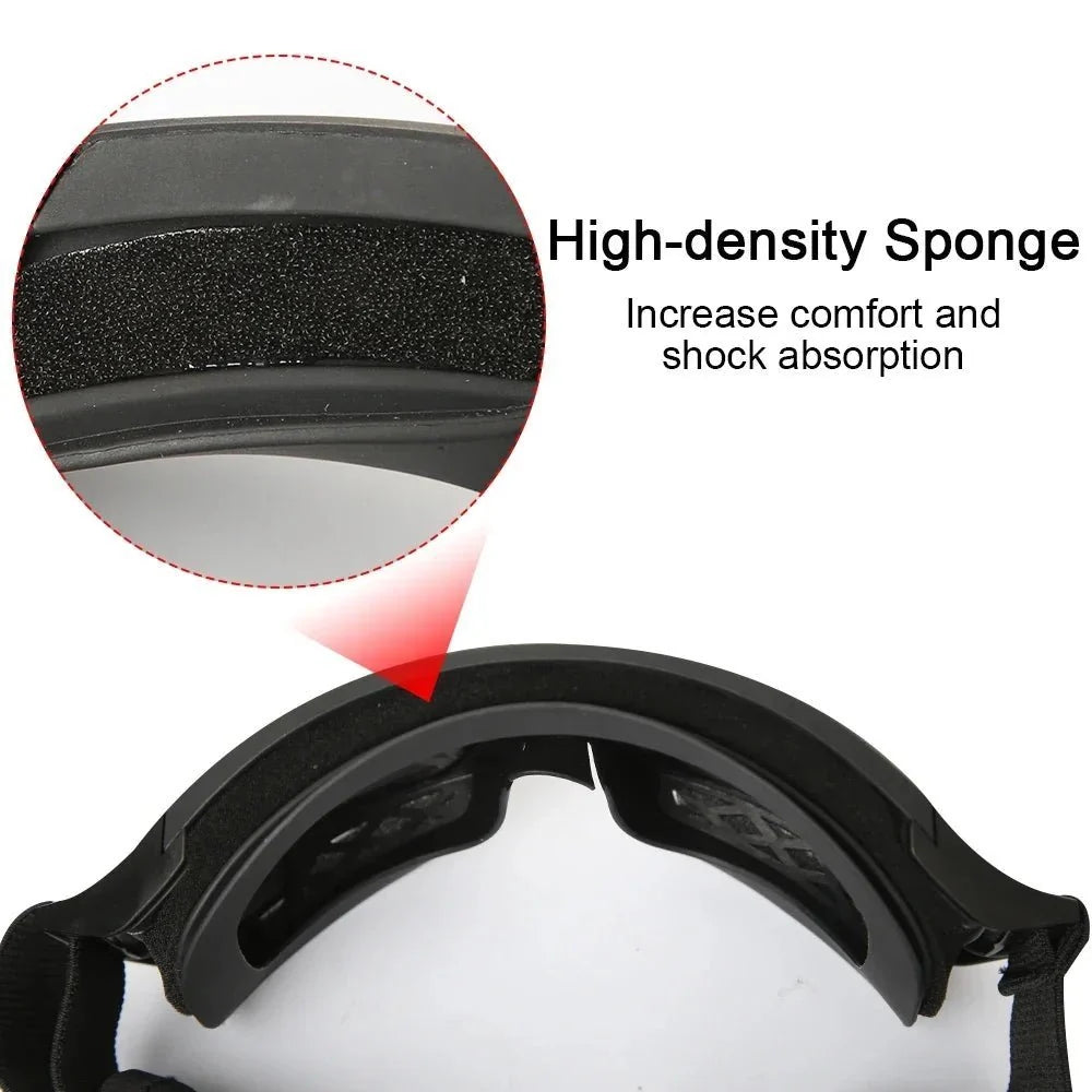 Safety Goggles Impact-Resistant Polycarbonate Lenses Adjustable Strap & Padded Fit