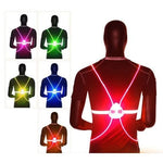 Safety Vest 360-Degree Visibility Flashing LEDs Adjustable Fit