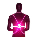 Safety Vest 360-Degree Visibility Flashing LEDs Adjustable Fit
