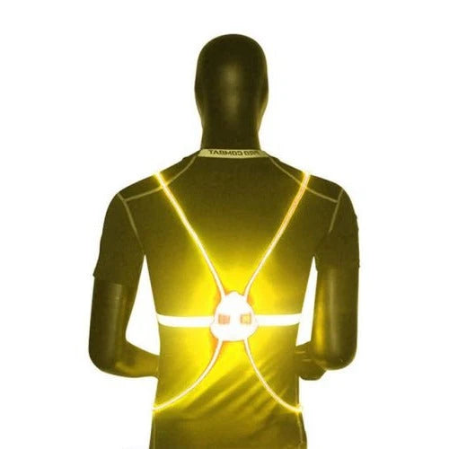 Safety Vest 360° LED & Fiber-Optic Weather-Resistant