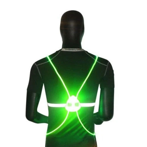 Safety Vest 360° LED & Fiber-Optic Weather-Resistant