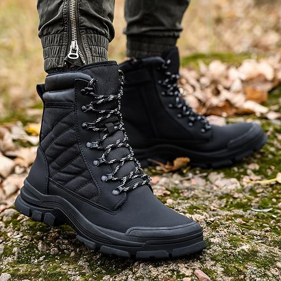 Safety Work Boots Steel Toe & Side Zip Cushioned Air Sole