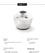 Salad & Fruit Drying Basket Breathable Mesh Compact Storage