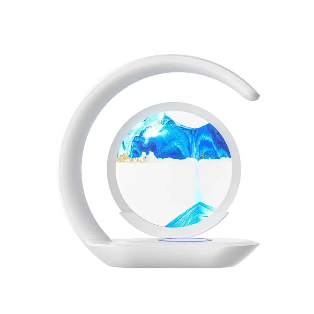 Sand Art Lamp 3D Display Touch Dimmable Wireless Charging