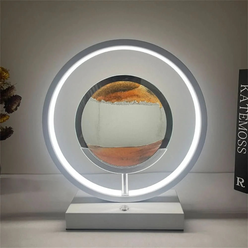 Sand Art Lamp Rotating 3D Sand LED USB Charging