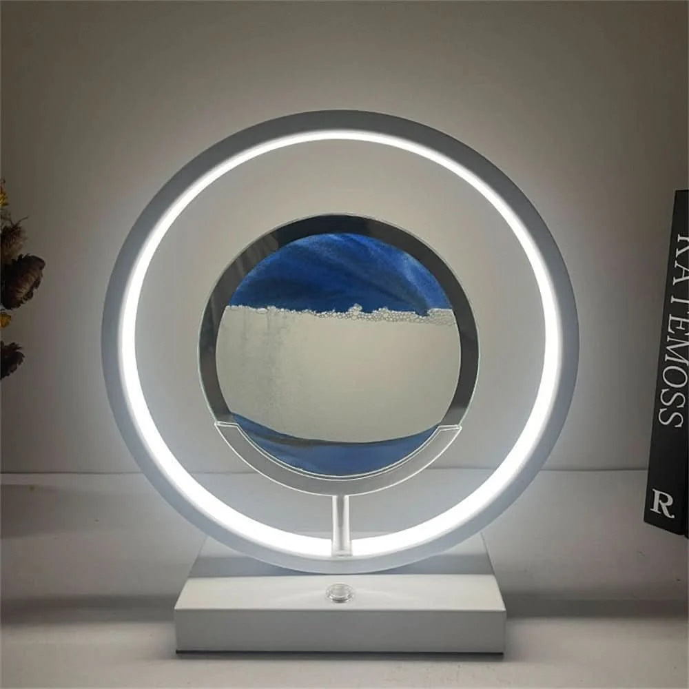Sand Art Lamp Rotating 3D Sand LED USB Charging