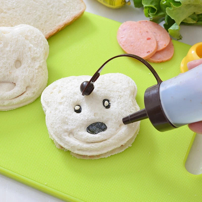 Sandwich Cutter & Sealer Bear Shape BPA-Free Plastic