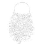 Santa Beard Long Curly Adjustable Elastic Band