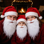 Santa Beard Long Curly Soft Synthetic Adjustable Band