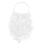 Santa Beard Long Curly Soft Synthetic Adjustable Band
