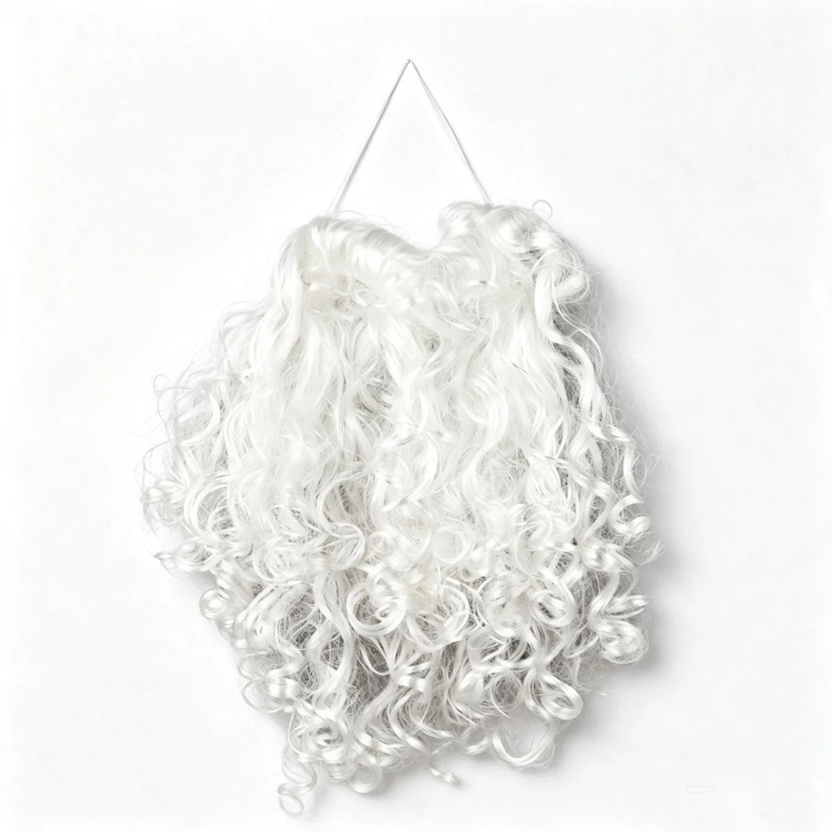 Santa Beard Long Curly Soft Synthetic Adjustable Band